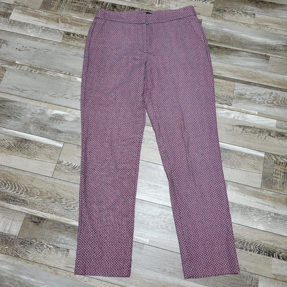 Size 6 Talbots Heritage Pant Red/Blue Design